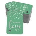 thumbnail image 1 of Inkdotpot Pack Of 50 Real Silver Foil Paper Tags Made With Love Text Favor Hang Tags, 1 of 1