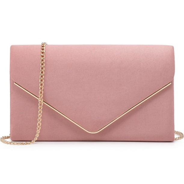 Bolso de mano Dasein para mujer, fiesta formal, boda, rosa