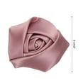 thumbnail image 2 of Uxcell 16 Pcs Ribbon Roses 2 Inch Rose Artificial Fabric Flowers Dark Pink, 2 of 5
