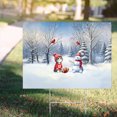 thumbnail image 4 of Hello Winter Manx Football Snowman Welcome Snowy Morning Yard Sign Cat Lover Kitten Owner Gifts Outdoor Home Lawn Garden Porch Decor - 01012, 4 of 5
