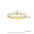 thumbnail image 5 of Vir Jewels 1/2 CTTW Princess Diamond Wedding Band 14K Yellow Gold 8 Stones Prong Set Size 10 Size 10, 5 of 8