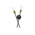 thumbnail image 3 of Armin 2 lights wall sconce in black with brass, 3 of 7