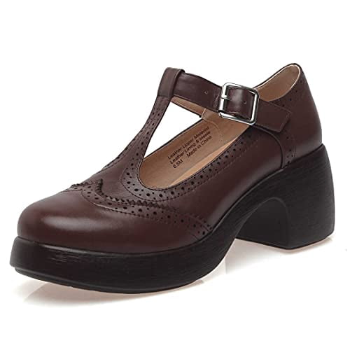 JARO VEGA Women's Brown Leather 1950s 