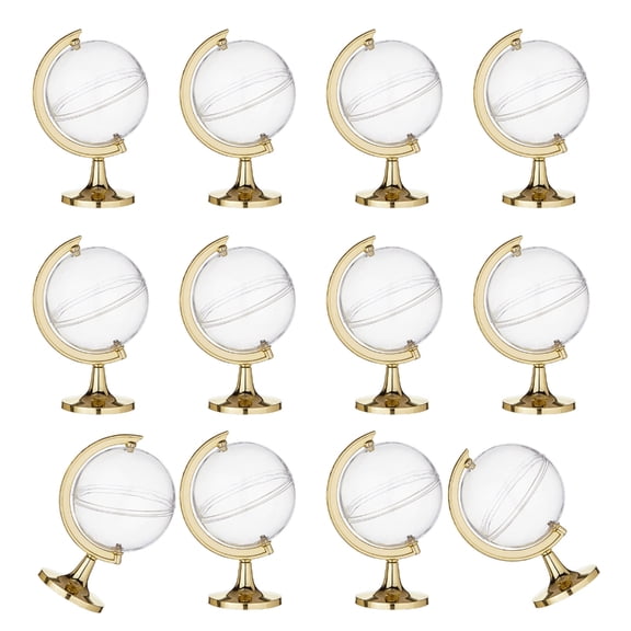CIYISON Pack Of 12 Decorative And Functional Candy Box Stylish Mini Globe Candy Storage For Office Living Room Or Study Decors