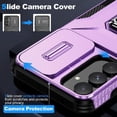thumbnail image 5 of Funda para GANGXUN Samsung Galaxy A55 5G - Soporte metálico, Función magnética, Morado, 5 of 5