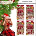 thumbnail image 5 of Christmas False Nails, Acrylic Stick on Nails, 24pcs Maggidea Short Press On Nails Ballet Red Fake Nails with Glue Sticker for Women and Girls Gift (G, 5 of 5