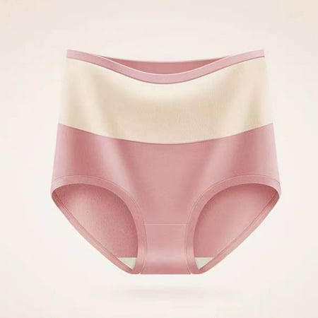 Grab It Now: Women Panty  Bragas para Mujer  Women s Solid High Waist Tummy Controlling Warm Underwear Sexy Underwear Briefs SOPATENOR Pink L