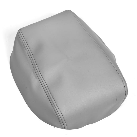 Leather Center Console Lid Armrest Cover Fit for 2008-2013 Toyota Highlander Gray