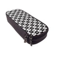 thumbnail image 6 of Picia Nautical Anchors1 Pattern Large Capacity PU Leather Pencil Case Organizer Pen Marker Holder Double Zipper Storage Bag Big Pencil Pouch for College Office, 6 of 6