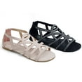 thumbnail image 3 of Starbay Women's Rhinestone Crisscrossing Straps Back Zipper Closure Open-Toe Fashion Sandals, 3 of 3
