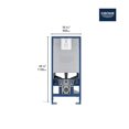 thumbnail image 2 of Grohe 39602000 Rapid SLX 2″ x 6″ In-Wall Toilet Carrier, 2 of 2