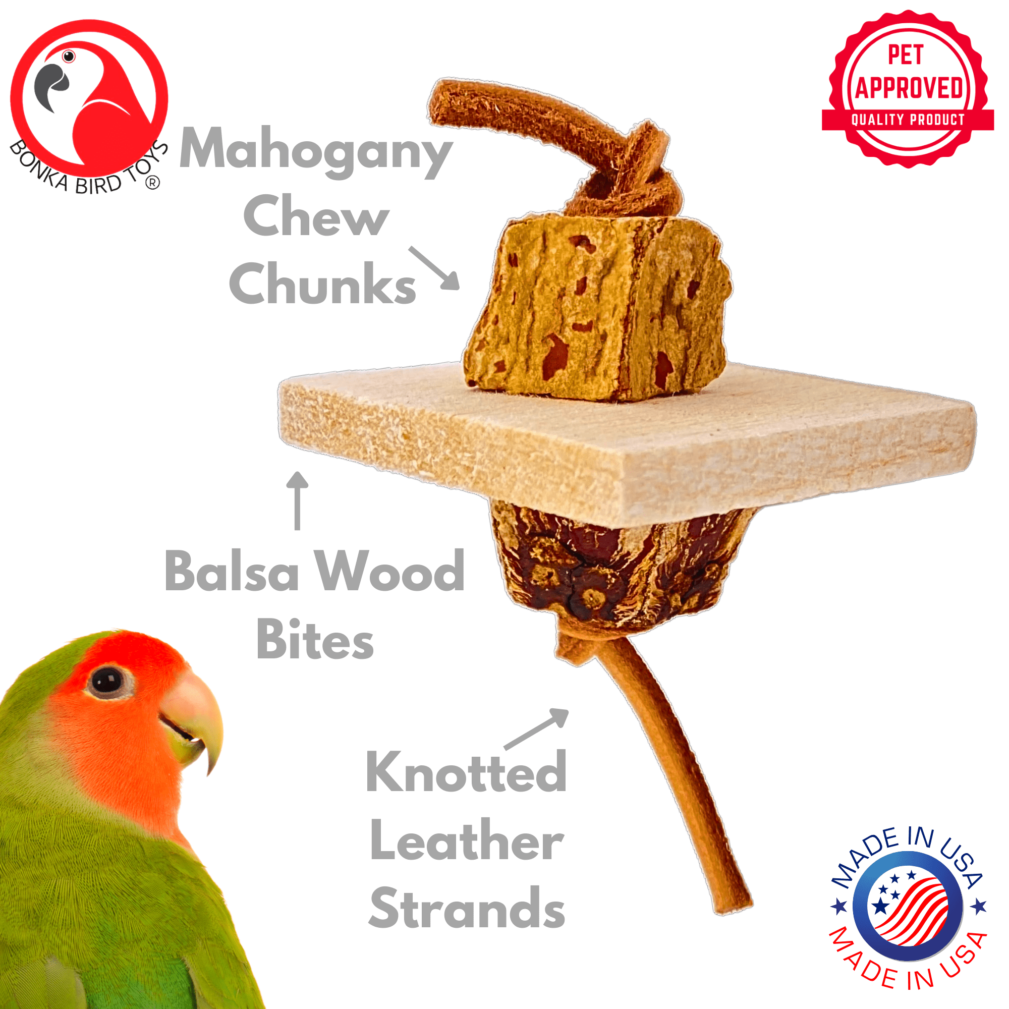 Bonka Bird Toys 1127 Block Pull.
