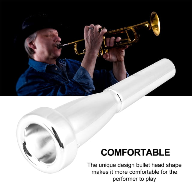 Boquilla de trompeta, boquilla de trompeta bb boquilla de trompeta acesorio de instrumento musical de repunestro para tamaña 3c