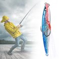 thumbnail image 4 of Realista Metal Artificial Duro Anti Corrosión Pescado Cebo Anzuelo Señuelo Aparejos De Pesca Accesorio Azul 60g, 4 of 9