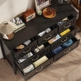 thumbnail image 4 of Gizoon Wooden 7-Drawer Dresser for Bedroom, Black, 4 of 10