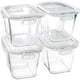 thumbnail image 1 of Set de 4 Recipientes para Sopa Susukkie de Vidrio Borosilicato 940 ml, 1 of 7
