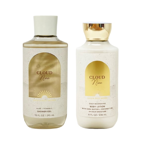 Bath and Body Works Cloud Nine Duo Gift Set - Shower Gel - Body Lotion - Full Size