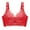 Red, variant on Women Sports Bra Back-Smoothing Bra Feature V-Neck Full-Figure Bra Style W-1447 Black S