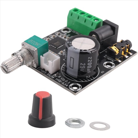 Pam8610 Dual Canal Dc 12V Tablero De Amplificador Estereo Audio Digital Puro Hd Clase D 15W X 2 Modulo Alta Potencia