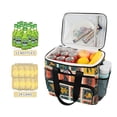 thumbnail image 2 of FORMRS Insulated Cooler Bag 24 Cans Capacity Soft Leakproof Lunch Box with Side Pockets, Jungle Stamp, 2 of 7