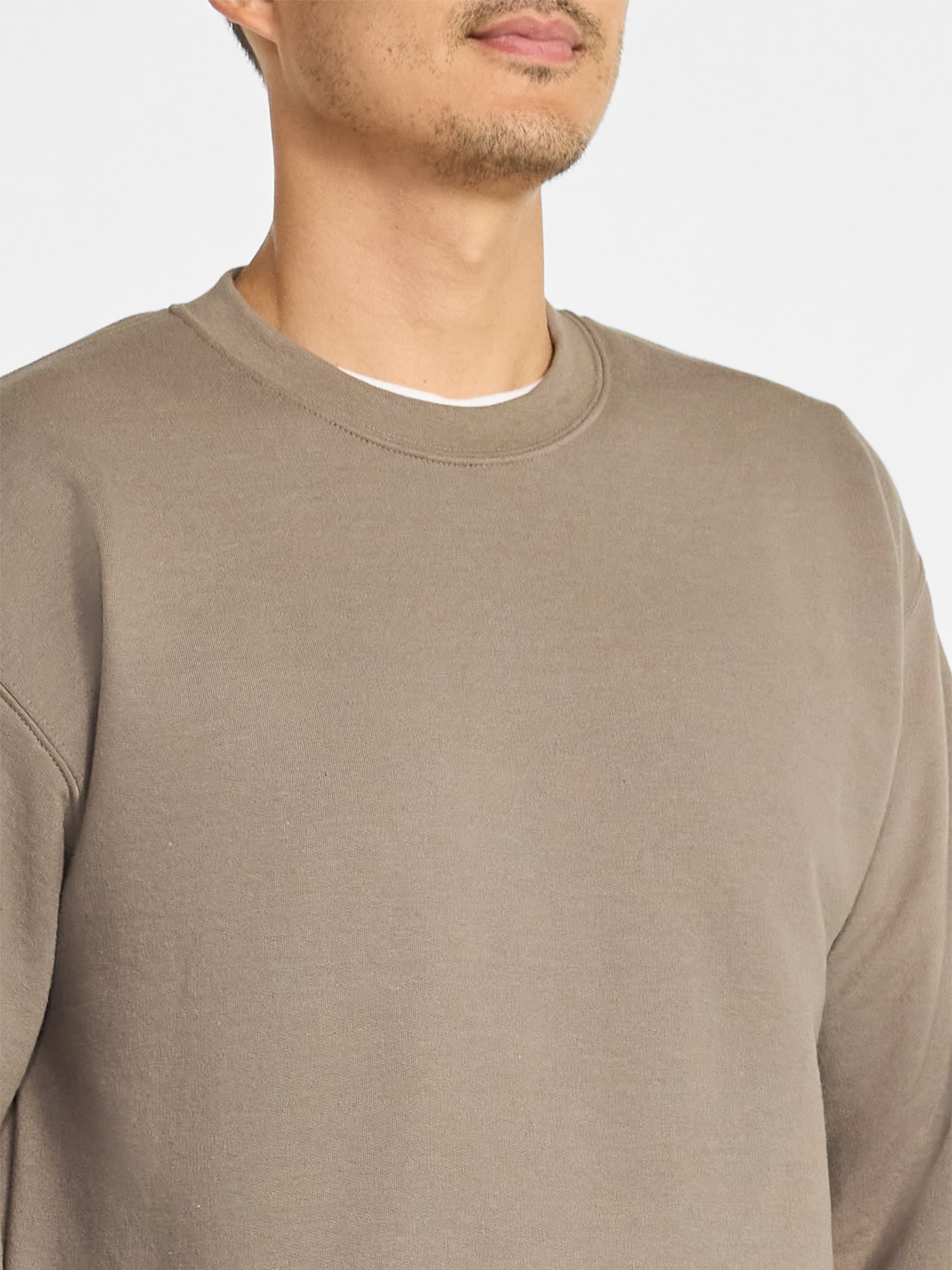 Athletic Works Fleece Crewneck Sweatshirt, Mens & Big & Tall Sizes XS-4XLT