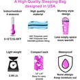 thumbnail image 3 of KidzAdventure 32F - 59F Mummy Youth Sleeping Bag - Pink Best Friends Theme, Large, 3 of 7