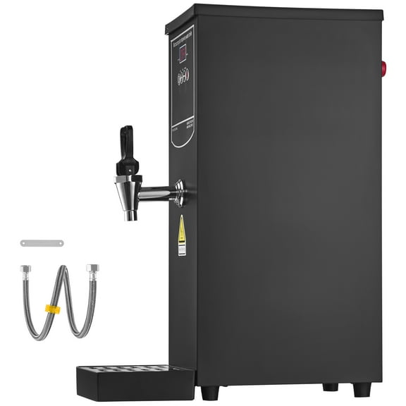 KFFKFF Commercial Electric Water Boiler, Hot Water Dispenser with Durable 316 Stainless Steel Heating Tube, 1500W Efficient Heating, Produces 50L of Hot Water Per Hour, Ideal for Coffee, Tea