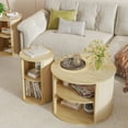 thumbnail image 7 of Set of 2 Nesting Coffee Tables, Nesting Coffee Table, Round Coffee Tables, Coffee Table Set, 7 of 7