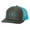 Charcoal/Neon Blue, variant on Christian Jesus The Way The Truth and The Life Mens Embroidered Mesh Back Trucker Hat, Silver/Grey Camo