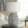 thumbnail image 2 of Pacific Coast Waikiki Table Lamp - Oval Grey Basket - Cool Gray - 63C82, 2 of 3