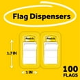 thumbnail image 3 of Post-it 1" Wide Flags, White, 50/Dispenser, 2 Dispensers/Pk, 100 Flags, 3 of 11