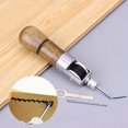 thumbnail image 2 of HEVIRGO Handmade DIY Leather Craft Tool Carving Wax Line Art Needle Sewing Machine, 2 of 6