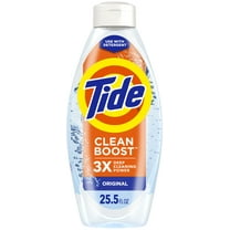 Tide Clean Boost Fabric Rinse, Removes Odors and Residues, Original Scent, 25.5 fl oz, 37 Loads