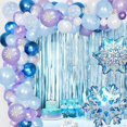 thumbnail image 1 of Kit de arco de guirnalda de globos CHAO decoración de cumpleaños de Frozen, 1 of 5