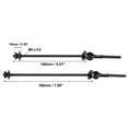 thumbnail image 3 of Pair Bike Bicycle Quick Release Axles Skewers Lever Front Rear Bike Axle 140mm 180mm Black Carbon Fiber, 3 of 7