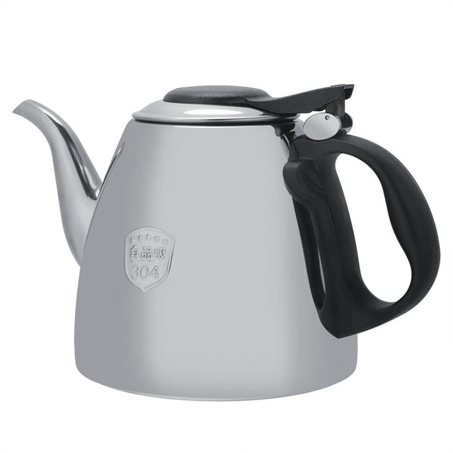 Spptty 1.2L/1.5L Stainless Steel Stove-top Teapot Tea Coffee Pot Kettle Heat Resistant Handle, Stainless Steel Teapot, Stainless Steel Coffee Pot
