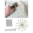 thumbnail image 3 of GUOOL 30Pcs Blunt Needles Large Eye Iron with Clear Storage Tube Stitching Needles for Yarn Knitting Weaving Handmade Crafts Crochet Projects Sewing Edges Golden, 3 of 9
