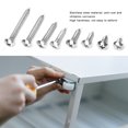 thumbnail image 4 of 200pcs Self Tapping Screw Cross M3.5 304 Stainless Steel Cross Flat Head Combination Set Screw Fasteners, 4 of 9