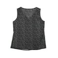 thumbnail image 4 of Womens Summer Loose Sleeveless Vest T Shirt Blouse Boho Lace Tops Plus Size, 4 of 10