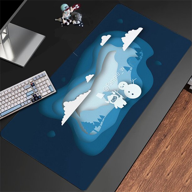 Alfombrilla de ratón para Gaming, alfombrilla de ratón grande XXL de goma Natural, para mesa de ordenador, teclado suave, alfombrilla de escritorio antideslizante, 400x900mm qiuyongming unisex