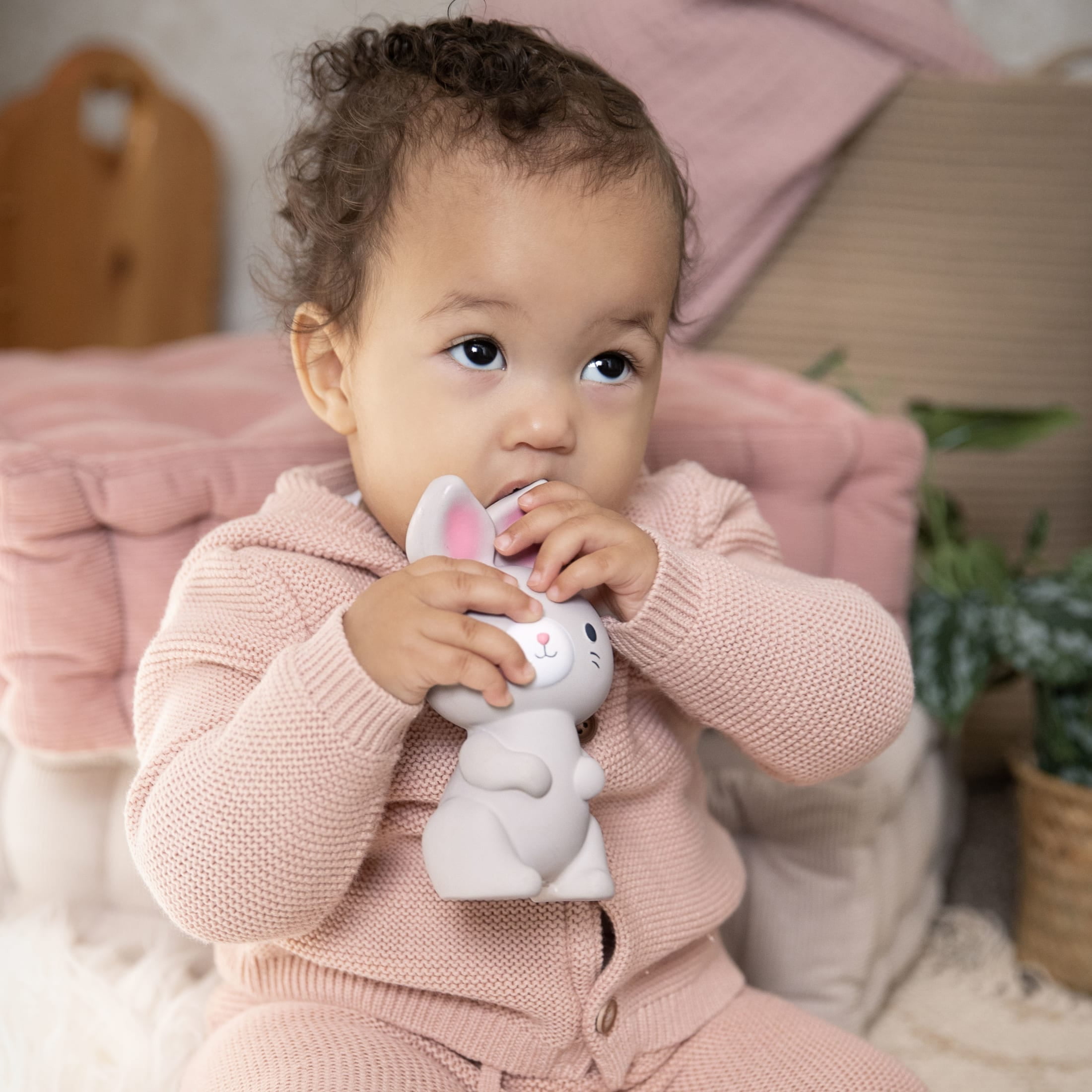 Sylvi Natural Rubber Teether Toy, BPA-Free, Ages 3+ Months