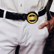 Pawsdot Round Police Badge Holder Black Multifunctional Design for Security Personnel 1Pack