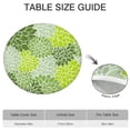 thumbnail image 6 of Stain Resistant Boho Tablecloth 44 Inch Round, Floral Print with Elastic Edge for 38-42 Inch Tables, Wipe Clean Surface, 6 of 7