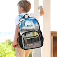 thumbnail image 7 of ALAZA Clear Backpack Dolphins Jumped with Wave PVC Transparent BookBag, 7 of 7
