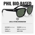 thumbnail image 4 of Ray-Ban RB4426 PHIL BIO-BASED Square Shaped Non-Polarized Sunglasses for Men & Women - Includes Official RAYBAN Eyewear Kit - Ideal Formal & Casual Wear Sunglasses - Dark Green Lens, 4 of 6