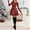 Red, variant on Womens Christmas Dresses Crew Neck Long Sleeve Dress Women Plaid Dress A-line Dress Party Dress Womens Dress for Fall