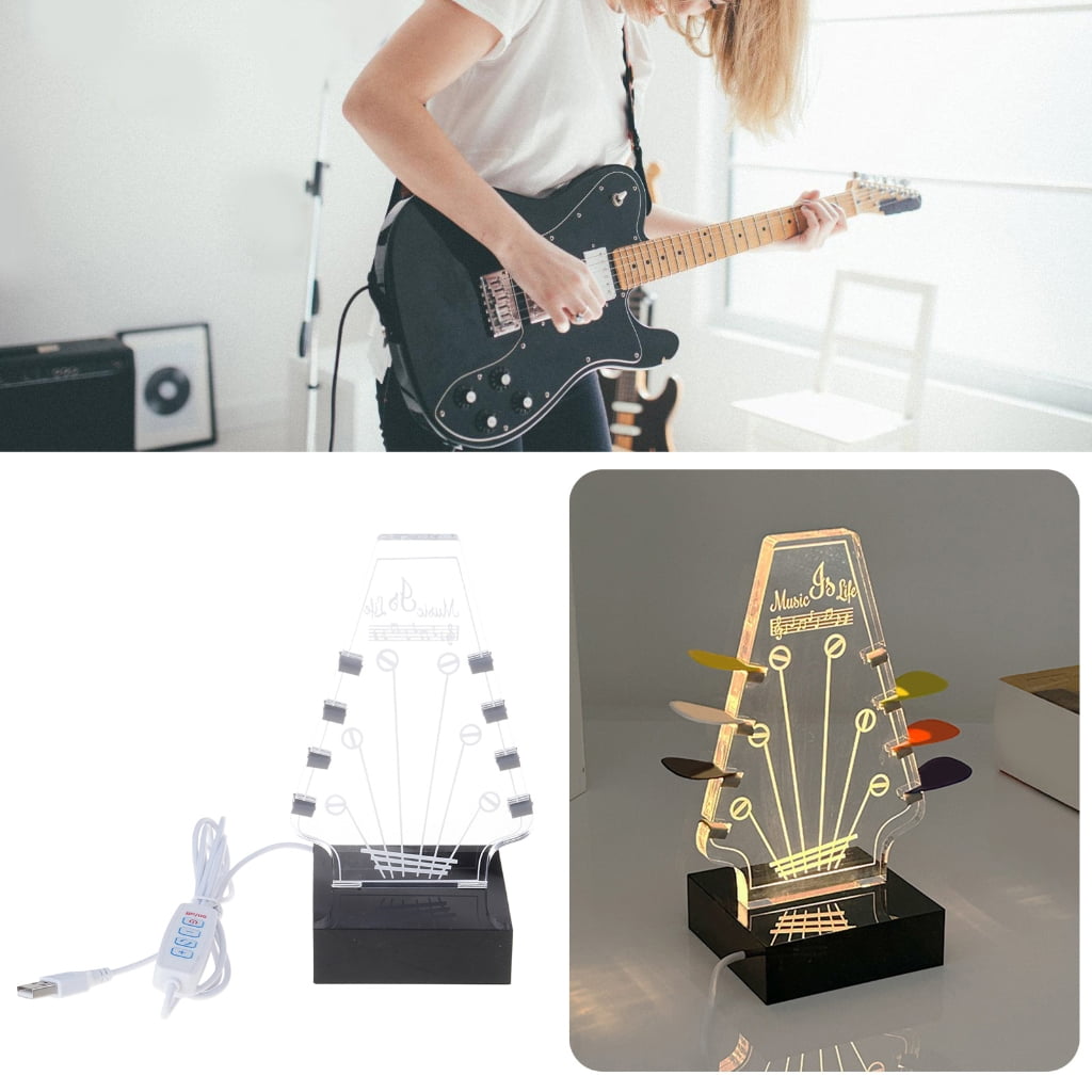 Oasiva Clear Guitar Pick Stand Pick Box with Base Guitar Pick Holder Guitar Pick Display Case, Acrylic Guitar Display Easel