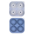 thumbnail image 1 of Molde para Cubitos de Hielo de 4 Agujeros | Bandeja de Fácil Desmoldeo de Calidad Alimentaria con Tapa | Congelación Rápida | Pequeña Bandeja para Hielo de Refrigerador Doméstico | Libre de BPA, 1 of 2