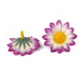 thumbnail image 4 of 100 Unids Gerbera Artificial Margarita Seda Cabezas de Flores Boda Fiesta Jardín Decoración de Arte De Boda DIY Blanco con rojo violáceo. Zulema Gerbera Daisy Head Flower, 4 of 6