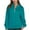 Mint Green, variant on Quinlirra Sweatshirt for Women Zip up Womens Solid Color Hoodless Sweatshirts Long Sleeves Tops Blouses V-neck